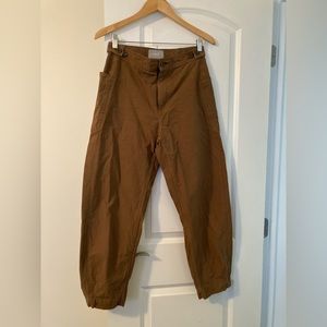Everlane Fatigue Barrel Pant- Sz 6, Walnut